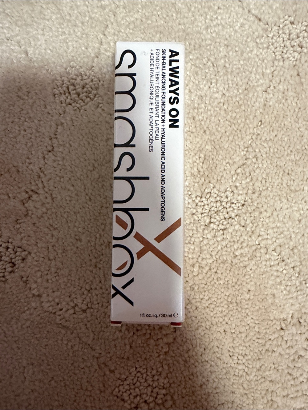 New in Box Smashbox Always On Foundation Shade M10-N